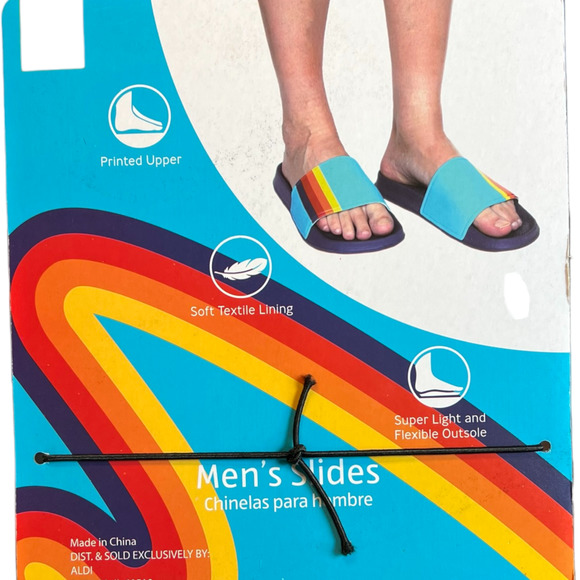 Aldi Shoes Aldi Gear Capsule Collection 223 Mens Slide Sandals Blue